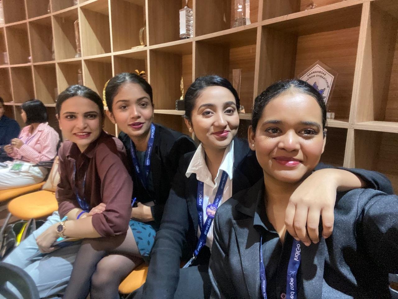 FlyGlam Academy students attending an aviation industry session